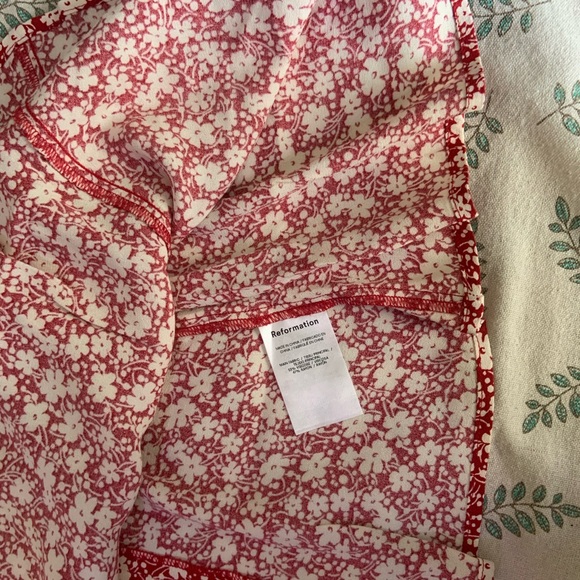 Reformation Red Floral Dress - Picture 6 of 8